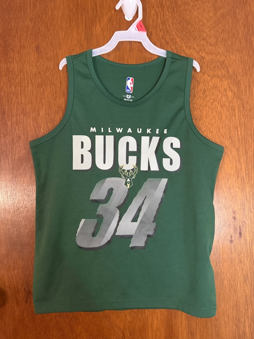 NBA Giannis Antetokounmpo Milwaukee Bucks Youth Medium 10/12 Jersey Tank